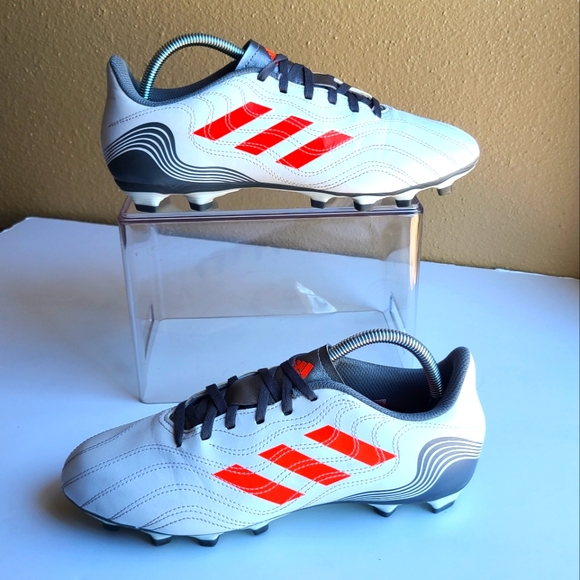 adidas Copa Sense .4 FxG - White/Solar Red/Iron Metallic Men Size 8.5 - Picture 2 of 13